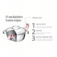Caçarola 24cm 5,70 Litros Allegra Aço Inox Tramontina Fundo Triplo Com Tampa